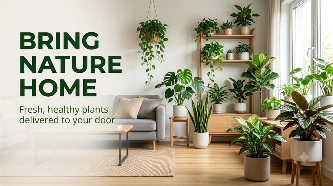 Bring nature home — fresh, healthy plants delivered to your door