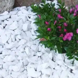 WHITE MARBLE CHIPS / GRAVEL (6-12MM)